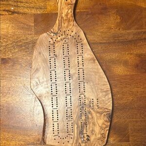 Natural Wood Cribbage Quick Guide Board